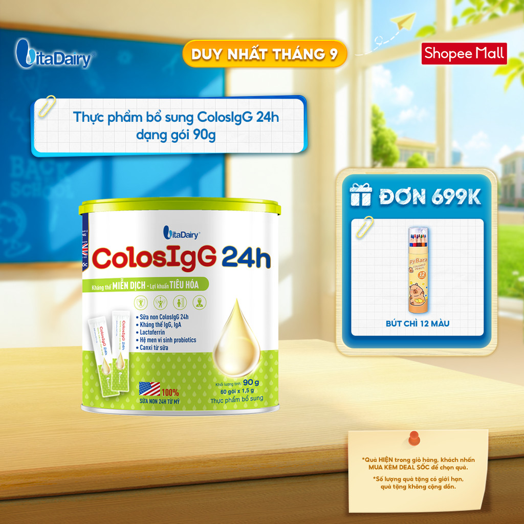 Thực phẩm bổ sung ColosIgG 24h dạng gói 90g – Bổ sung dinh dưỡng, tiện lợi sử dụng