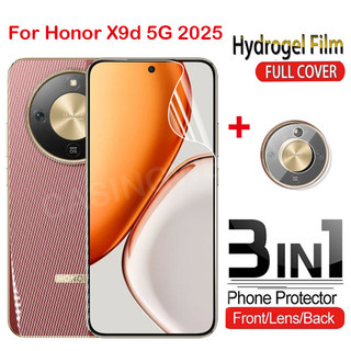 Bảo Vệ Màn Hình Cho Honor X9d X9c Smart X9A X9B X9C X8D 5G 2025 Mặt Trước Mặt Sau Ống Kính Bảo Vệ Toàn Bộ Hydrogel Phía Sau Camera Bảo Vệ
