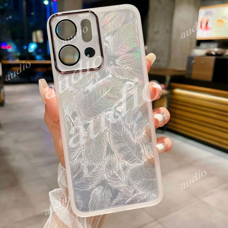 Ốp điện thoại lấp lánh lông vũ bằng Laser OPPO Find X9 Pro 5G cho Oppo Find X9 Pro X9Pro 5G 2025 với màng bảo vệ ống kính máy ảnh đầy đủ Vỏ trong suốt cho Ốp lưng OPPO FindX9 Pro 5G