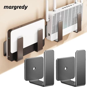 Giá để vị trí Wifi MARGREDY, Giá đỡ dải nguồn bằng thép Carbon không cần khoan, Giá đỡ hỗ trợ tường đa chức năng tiết kiệm không gian