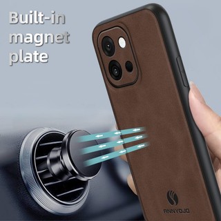 Ốp điện thoại Mờ Trơn Cho OnePlus 13T Ốp điện thoại Tích Hợp Nam Châm Tấm Da PU Cứng Ốp điện thoại Mờ Cho 1 + 13T