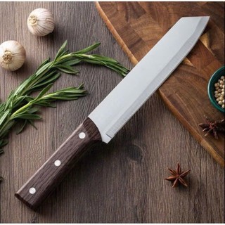 [Mã 324] Dao thái thức ăn chất liệu thép không gỉ, chuôi dao làm từ gỗ - tiện dụng, siêu bền