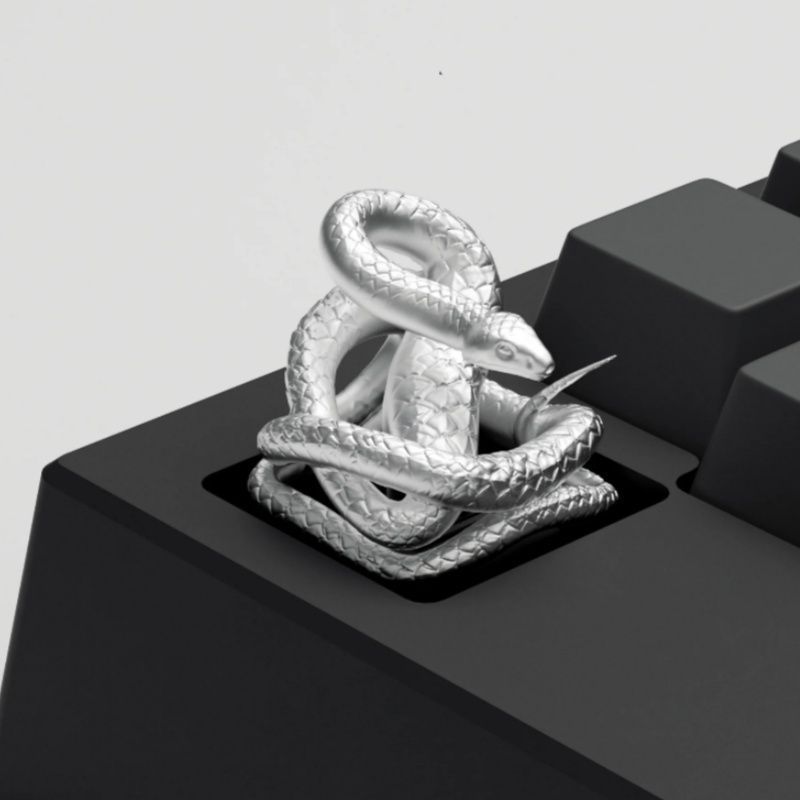 Keycap Spirit Snake Mạ Điện - Rắn Cầu Tài May Mắn | KCAP - World of keycaps