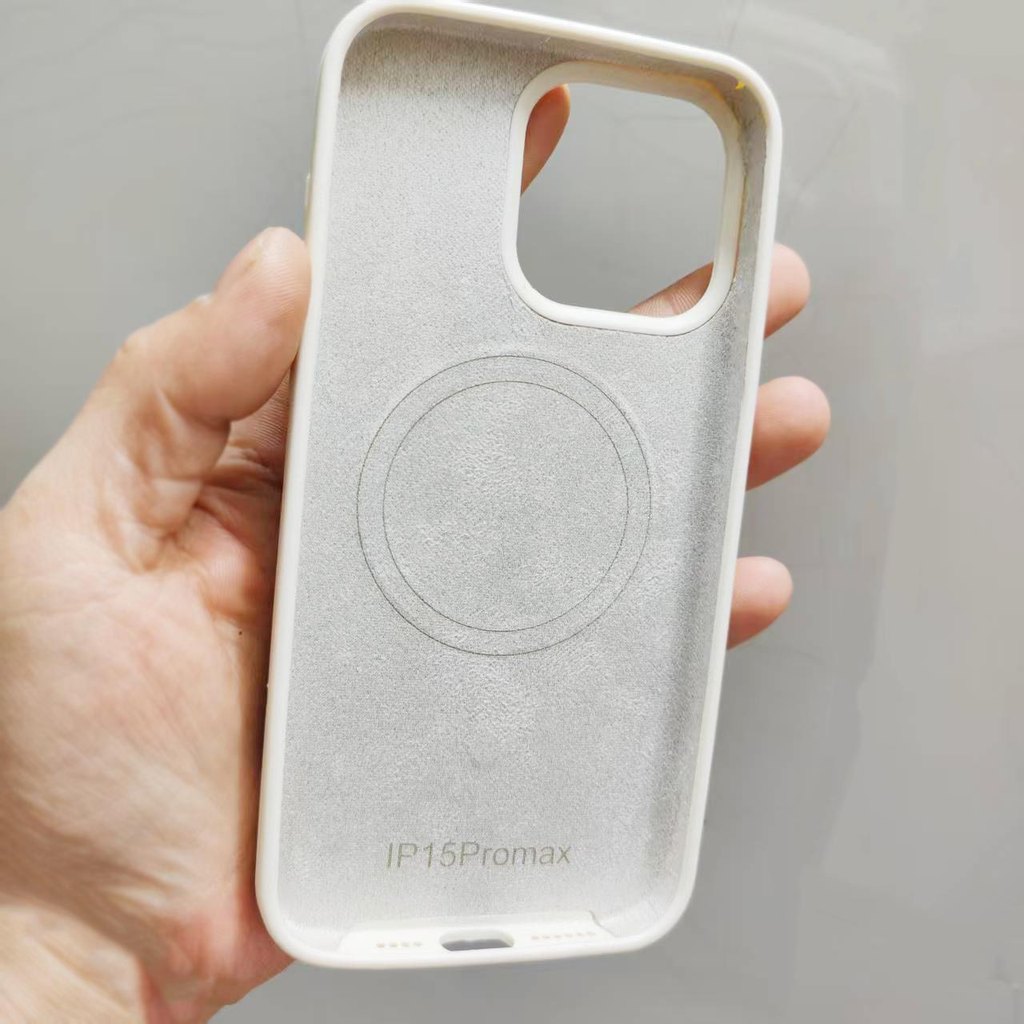 Ốp lưng TPU Tương thích với iPhone 13 14 14Pro 14ProMax 15 15Pro 15ProMax 16 16Pro 16ProMax 17 17Pro 17ProMax Vỏ nam châm họa tiết thỏ màu be