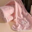 Khăn tắm Hello Kitty lông cừu mềm mịn siêu thấm nước, Khăn lau mặt khăn tắm cho bé gái dễ thương