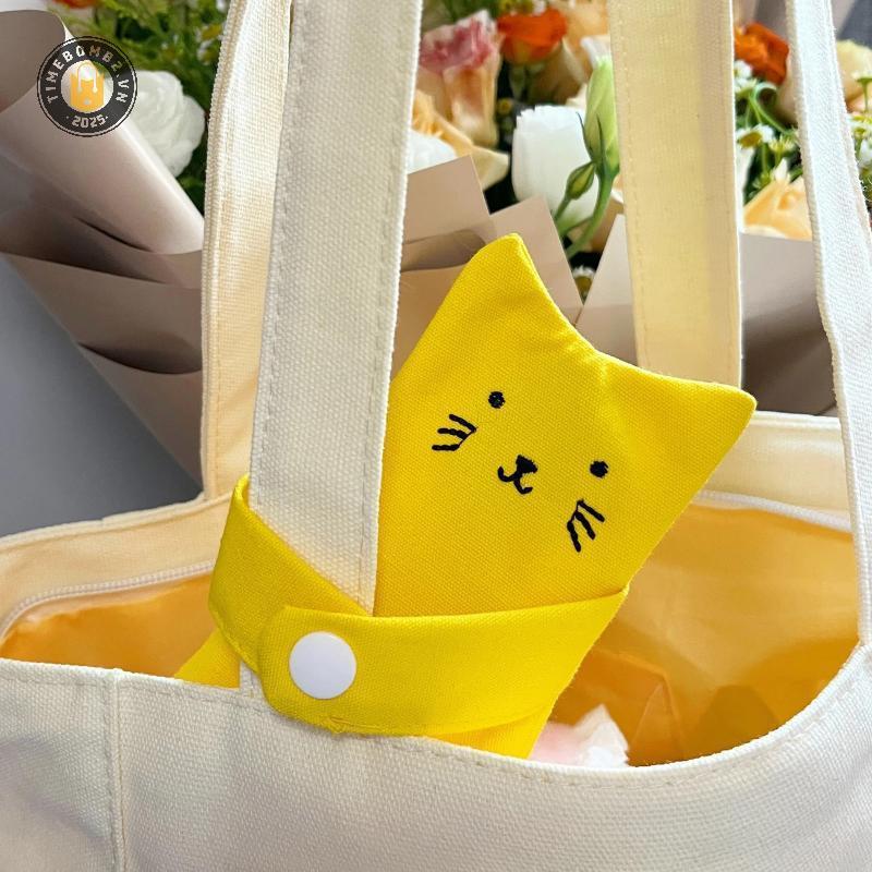 {TB & Bag} Ví đựng tiền xu bằng vải Canvas có hình dạng dễ thương và hoạt hình | Ví nhẹ có khóa kéo cho bé gái, phụ kiện thời trang để sử dụng hàng ngày.