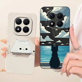 Vỏ Bảo Vệ Camera Cho Xiaomi Poco M8 5G / Poco M8 Pro 5G Vỏ Sáng Tạo Mèo Thỏ Silicon Mềm TPU Matte Vỏ Điện Thoại