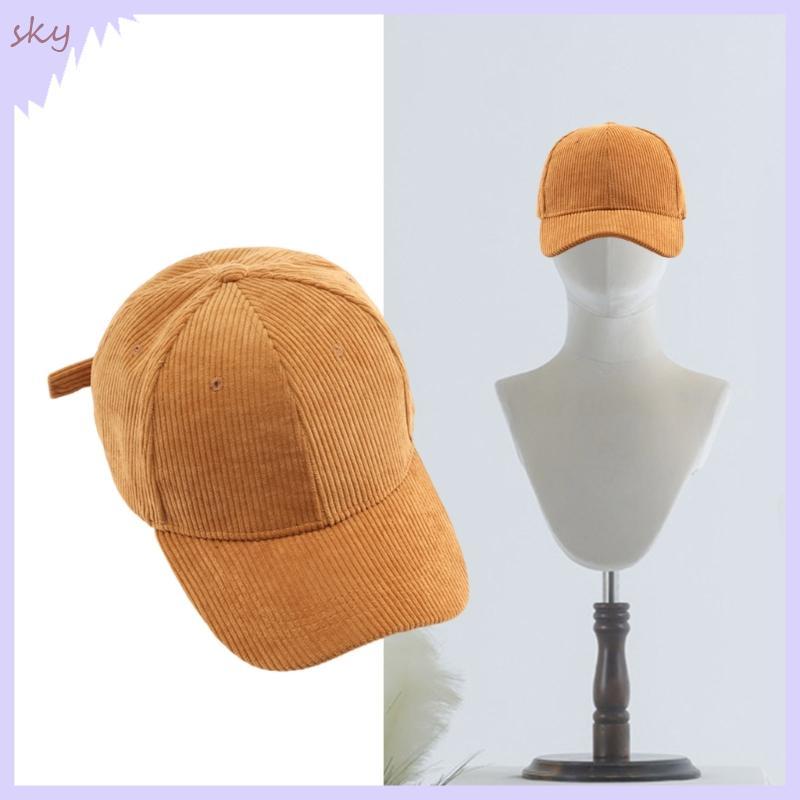 Mũ Bóng Chày Corduroy Phù Hợp Nhiều Kích Cỡ, Dành Cho Người Lớn và Thanh Thiếu Niên, Hoạt Động Ngoài Trời
