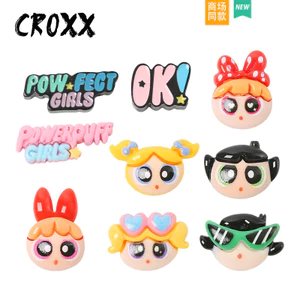 Phụ Kiện Giày Lỗ Nữ Cảnh Sát Nhỏ Giày Hoa Thích Hợp Cho Crocs Khóa Giày Có Thể Tháo Rời Khóa Giày Lỗ Khóa Giày Busch Khóa Giày Zhibixing ins Giày Hoa
