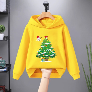 Áo Hoodie Giáng sinh màu đỏ cho trẻ em Áo ấm áp Trang phục lễ hội ngày lễ Quần áo mùa đông cho bé gái và bé trai