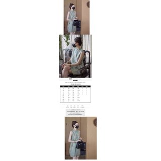 Đầm sườn xám phong cách mới của Trung Quốc, thêu họa tiết hoa, phù hợp mọi vóc dáng cho mùa hè