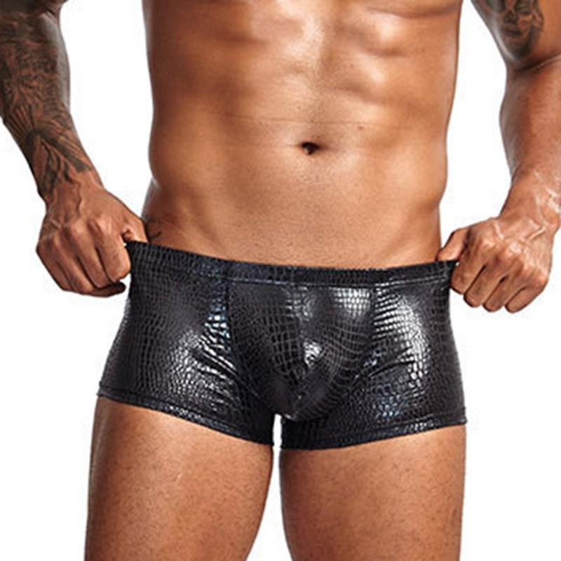 Túi đeo chéo eo thấp họa tiết rắn - Quần lót boxer nam màu nổi bật