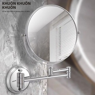 【 KOHLER 】Gương trang điểm xoay hai mặt không cần khoan, không ánh sáng, gương phóng đại cạo râu, gương chống sương mù k