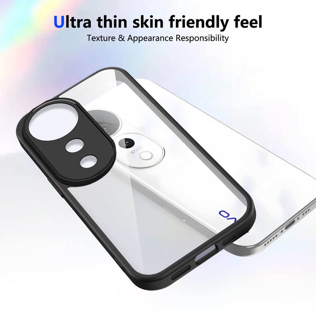 Ốp lưng Vivo V40 Pro 5G Vỏ trong suốt mờ thời trang cho Vivo V40 5G Vỏ điện thoại