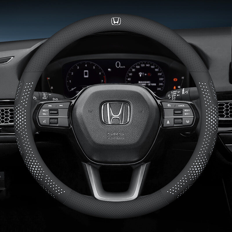 Bọc Vô Lăng Siêu Mỏng Ô Tô, Da Siêu Mỏng Chống Trơn Trượt Và Hút Mồ Hôi Cho Xe Honda City Civci Fit Jazz HRV BRV CRV WRV Brio Accord Lead mobilio Mugen Type R S Car
