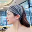 FUJIOU Nữ Đầu Bọc, Ngọc Trai Ren Organza Băng Đô Quấn Tóc, Thanh Lịch Rỗng Nhiều Màu Mũ Trùm Đầu Turban Nữ