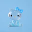 HK1 Sanrio Hello Kitty Trong Suốt Long Lanh Nhân Vật Hành Động Màu Nơ Nhựa Trang Trí KH1