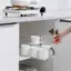 XUAN 2 Cái / bộ Cầu Trượt Trắng Ngăn Kéo Đường Sắt Trượt Bin Tras Cho Nhà Bếp Phòng Ngủ Tủ Quần Áo Trượt Pullout Tra Ngăn Kéo Giỏ Kéo Đường Sắt VN