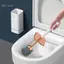 GCDHome Silicone Bàn Chải Vệ Sinh Bộ Tay Cầm Dài Không Khoan Treo Tường Qui Khô Rò Rỉ Cho Phòng Tắm Vệ Sinh Sâu Bền Đa Năng Sử Dụng HOT