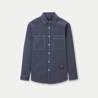 Áo Sơ Mi Nam Tay Dài HLA Dáng Rộng Kẻ Sọc – Vải Cotton Cao Cấp, Phù Hợp Phong Cách Layer Trẻ Trung