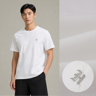 [Hỏa Tốc_4H]  Áo Thun Nam Tay Ngắn HLA Basic Trơn – Logo Thêu Nổi, Thoáng Mát Giữ Form