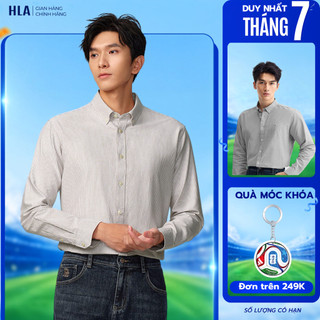 [TẶNG ÁO ĐƠN TỪ 1M5] Áo Sơ Mi Nam Dài Tay HLA Cao Cấp – Vải Cotton Mềm, Thoáng Khí - Thoái Mái