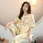 2026 Bộ Đồ Ngủ Nhà Ngọt Ngào Phong Cách Nữ Cổ Tròn Tay Ngắn Quần Crop Bộ Đồ Ngủ Nữ Cao Cấp Ngọt Ngào Có Thể Mặc Bên Ngoài Loungewear Rời Thoải Mái Hai Mảnh