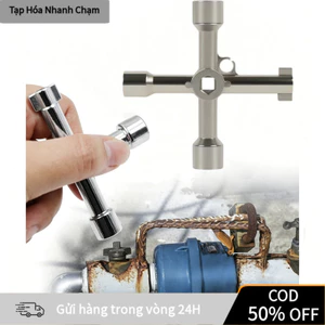 Cờ Lê 4 Trong 1 Cho Thợ Sửa Ống Nước - Dùng Cho Van, Đồng Hồ, Tủ Điện