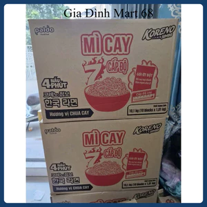 hùng 100 Gói Mì Koreno Jumbo Mì Cay 7 Cấp Độ 101G – Siêu Cay Chuẩn Vị Hàn Quốc, Date Mới