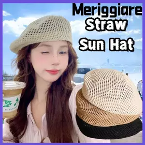 Mũ chống nắng MERIGGIARE, Mũ nồi thoáng khí chống tia cực tím, Mũ len dệt ống hút rỗng