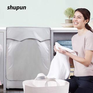 Vỏ máy giặt SHUPUN, có nắp máy giặt viền cuộn, Vỏ chống nước đa năng màu bạc cho máy tải phía trước