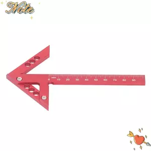 Đồng hồ đo Scribe trung tâm NOTE1, 45 độ 90 độ ​Công cụ tìm trung tâm bằng hợp kim nhôm, Công cụ quét góc phạm vi nhẹ 100mm Máy khoan