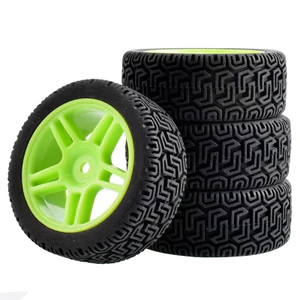 4 Bánh xe và lốp cao su Hex RC 12mm OD 68mm cho Tamiya TT01 TT02 XV01 HSP HPI Kyosho Traxxas WLtoys 1 / 10 1 / 12 Xe du lịch trên đường