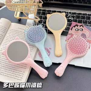 Bàn Chải Tóc Tai Mèo Di Động Gương Đệm Lược Massage Rỗng Volumizing Tạo Kiểu Dụng Cụ Cho Du Lịch Gia Đình Xuất Hiện Cao