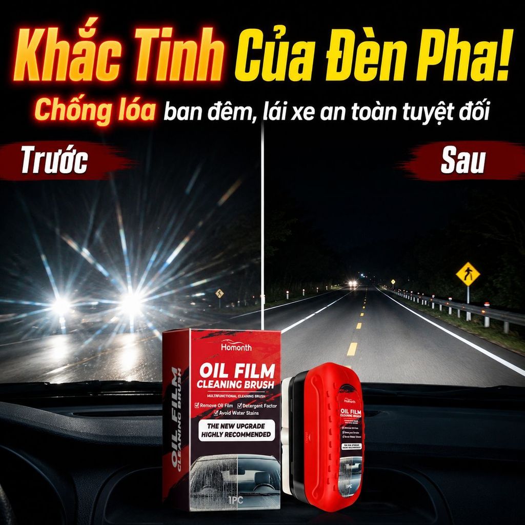🔥Giá sốc🔥Dung dịch vệ sinh kính ô tô mạnh mẽ, bàn chải rửa kính nội thất, chất tẩy dầu mỡ, chất tẩy vết bẩn 120ml