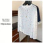 Milyfashion Size Lớn Màu Chấm Bi In Hơi Trong Suốt Mỏng Chống Nắng Mùa Hè Phong Cách Mới Tất Cả Trận Đấu Mỏng Hơn Nhìn Cổ Tròn Áo Thun Top