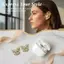 GE Zircon Bướm Tai Nghe Kẹp Lấp Lánh Cá Tính DIY Tai Nghe Phụ Kiện Cho Tai Nghe Trang Trí Tai Nghe Thường Ngày Đeo Quà Tặng VN