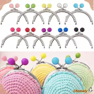 CHEESELY Ví Khóa Khung, Túi Màu Kẹo Phần Cứng Ví Khung Kiss Clasp, Mini Kim Loại Ví Khung Túi Làm
