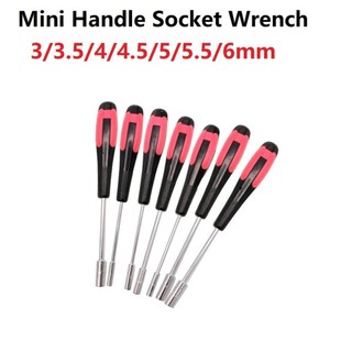 [FUXIN] Trình điều khiển ổ cắm đai ốc hình rỗng Hex 3-6mm Ổ cắm tay cầm Mini Tua vít cờ lê