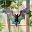 Đồ trang trí dơi cho Halloween Acrylic Đồ dùng dự tiệc chịu thời tiết ngộ nghĩnh Đồ trang trí Halloween Bát Nghệ thuật treo tường cho jiwvn