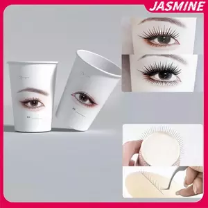 JASMINE 20 / 50 Cái Làm Đẹp Lông Mi Thực Hành Cốc Giấy Nối Mi Thực Hành Mới Bắt Đầu Lông Mi Đào Tạo Dùng Một Lần Cốc Giấy Đa Năng JASMINE