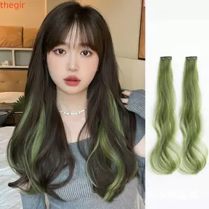 THEGIRL8B Treo Tai Tóc Giả Chất Lượng Cao DIY Vô Hình Đảng Hàng Ngày Bé Gái Xanh Mịn Kẹp Trong Cầu Vồng Nhiều Màu Sắc Tóc Mảnh