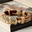 MIC _ Nữ Vintage Punk Phong Cách Pyrograph Hòa Bình Ký Charm Vòng Tay Vô Cực
