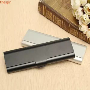 THEGIRL8B Hộp Bảo Vệ Kính Du Lịch Mờ Kim Loại 1 Hộp Đựng Kính Cứng