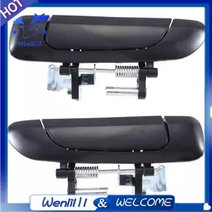 Bộ 2 Tay Nắm Cửa Bên Ngoài Phía Sau Bên Ngoài Bộ Đồ Dùng Ô Tô ABS Màu Đen Mới Cho Xe Honda City JAZZ FIT 2002-2008