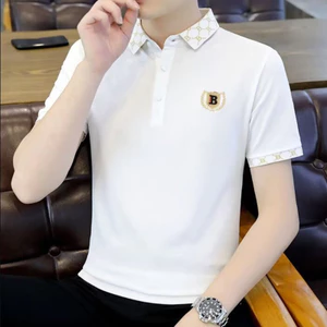 Rút Đơn Hàng Mùa Hè Áo Sơ Mi POLO Nam Ngắn Tay Áo Thun Ve Áo Cổ Cao Cấp Thêu Slim-Fit Top Hợp Thời Trang ARXM