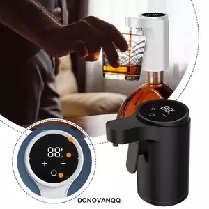 DONOVANQQ Hộp Đựng Rượu Tự Động, Máy Bơm Rượu Điện Cảm Biến Nhẹ Nhỏ Gọn, Pin Sạc Tích Hợp Có Thể Điều Chỉnh Lưu Lượng Nước Giải Khát Pourer