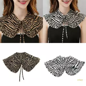 Ở lại Thoáng Khí Nhiều Lớp Ren Cổ Có Thể Tháo Rời Cho Áo Sơ Mi Thanh Lịch Hàng Ngày Phong Cách Tăng Cường