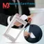 Hộp đựng thẻ kim loại ngăn kéo hồ sơ thư viện, tông màu bạc, 10 miếng