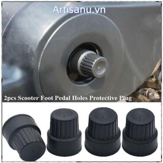 ARTISANU 2 Lỗ bàn đạp chân, Phụ kiện màu đen Phích cắm bảo vệ xe tay ga, Chất lượng cao 30 * 25 * 35mm Vỏ chống va chạm Phụ tùng xe đạp điện
